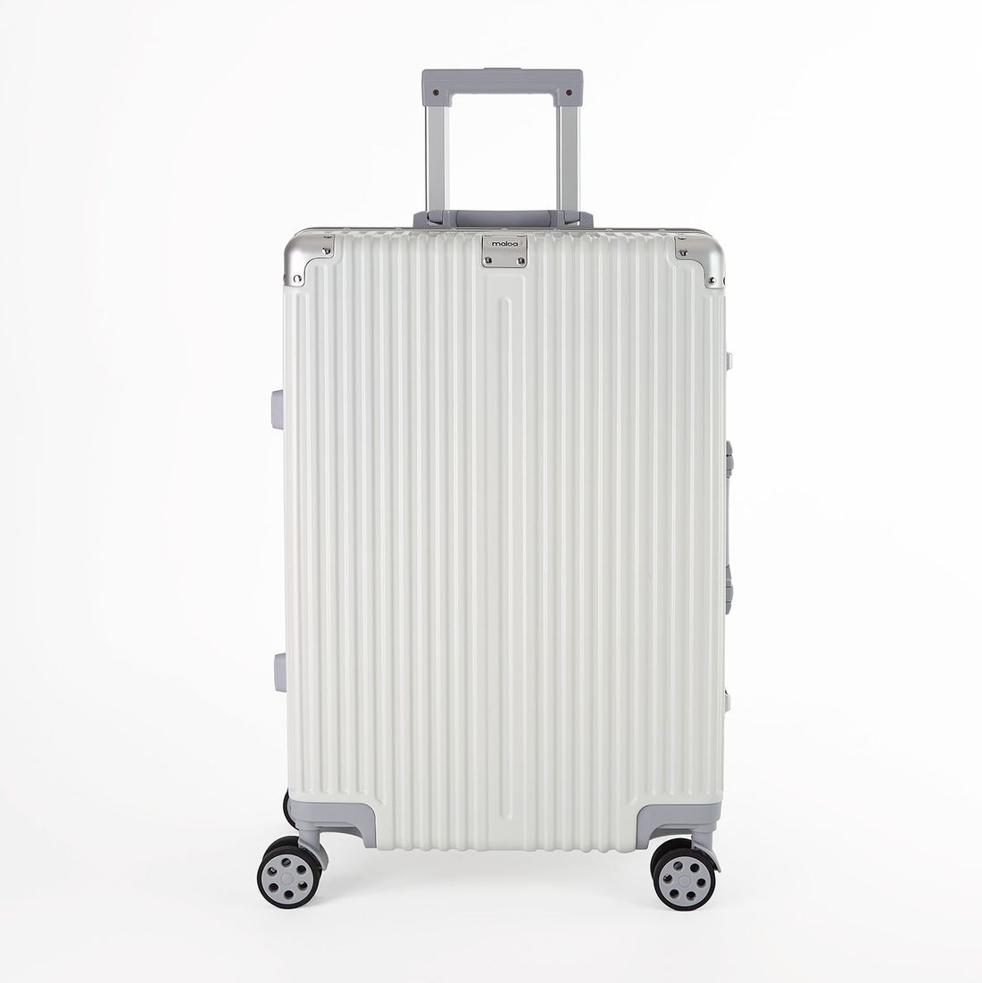 Mala de Viagem Média 23kg Policarbonato ABS Noruega Maloa Branco