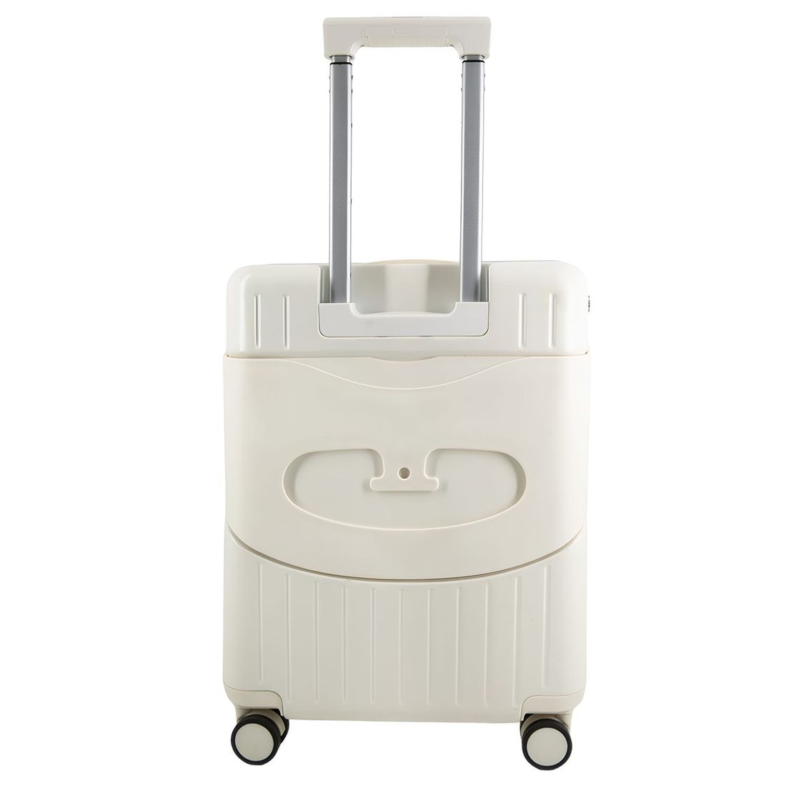 Mala de Viagem Pequena de Bordo 10 kg com Assento Infantil Policarbonato Grécia Maloa Branco Mala de Viagem Pequena de Bordo 10 kg com Assento Infantil Policarbonato Grécia Maloa Branco