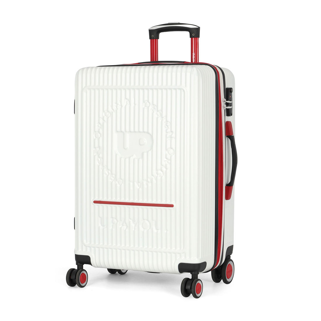 Mala de Viagem Pequena de Bordo 10 kg em ABS com Expansor Strike Branco Mala de Viagem Pequena de Bordo 10 kg em ABS com Expansor Strike Branco