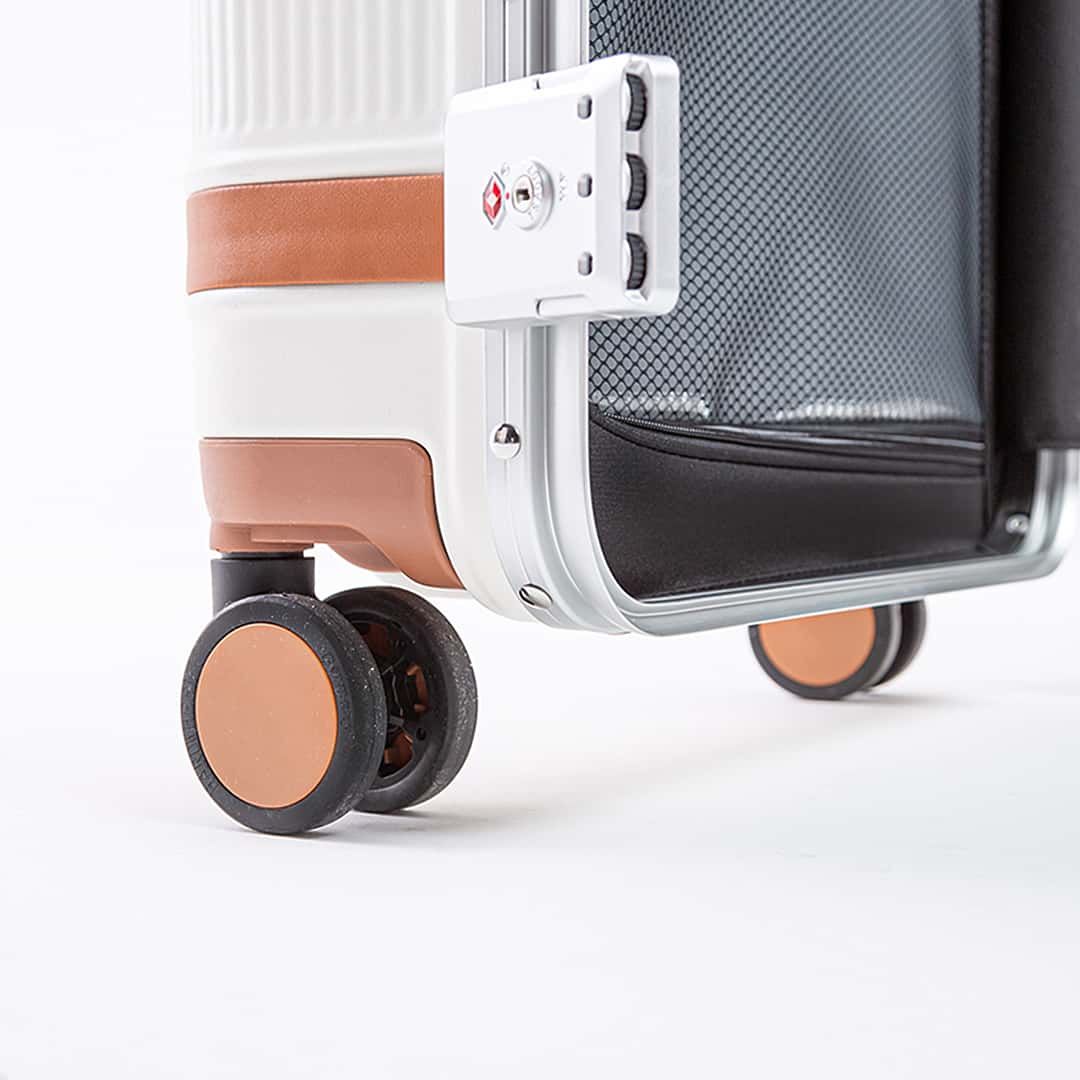 Mala de Viagem Pequena de Bordo 10kg Policarbonato Roma Maloa Branco