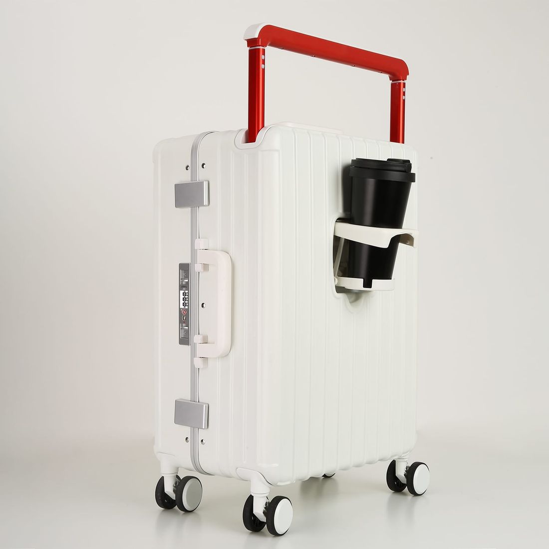 Mala de Viagem Pequena de Bordo 10 kg Policarbonato Islândia Maloa Branco