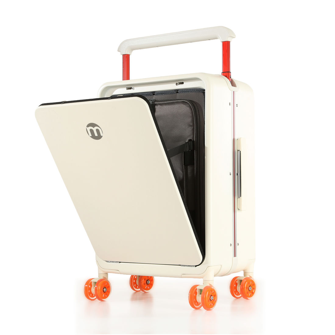 Mala de Viagem Pequena de Bordo 10 kg Policarbonato Chicago Maloa Branco