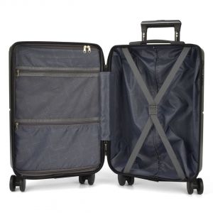 Mala de Viagem Pequena de Bordo 10kg com Expansor Katerini Grafite Mala de Viagem Pequena de Bordo 10kg com Expansor Katerini Grafite