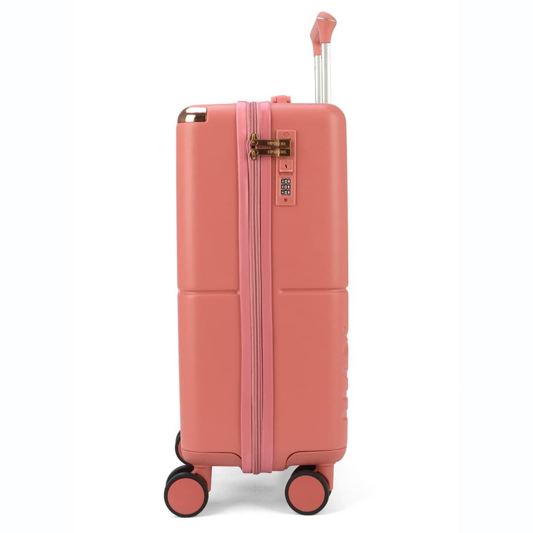 Mala de Viagem Pequena de Bordo 10kg com Expansor Katerini Rosa Mala de Viagem Pequena de Bordo 10kg com Expansor Katerini Rosa