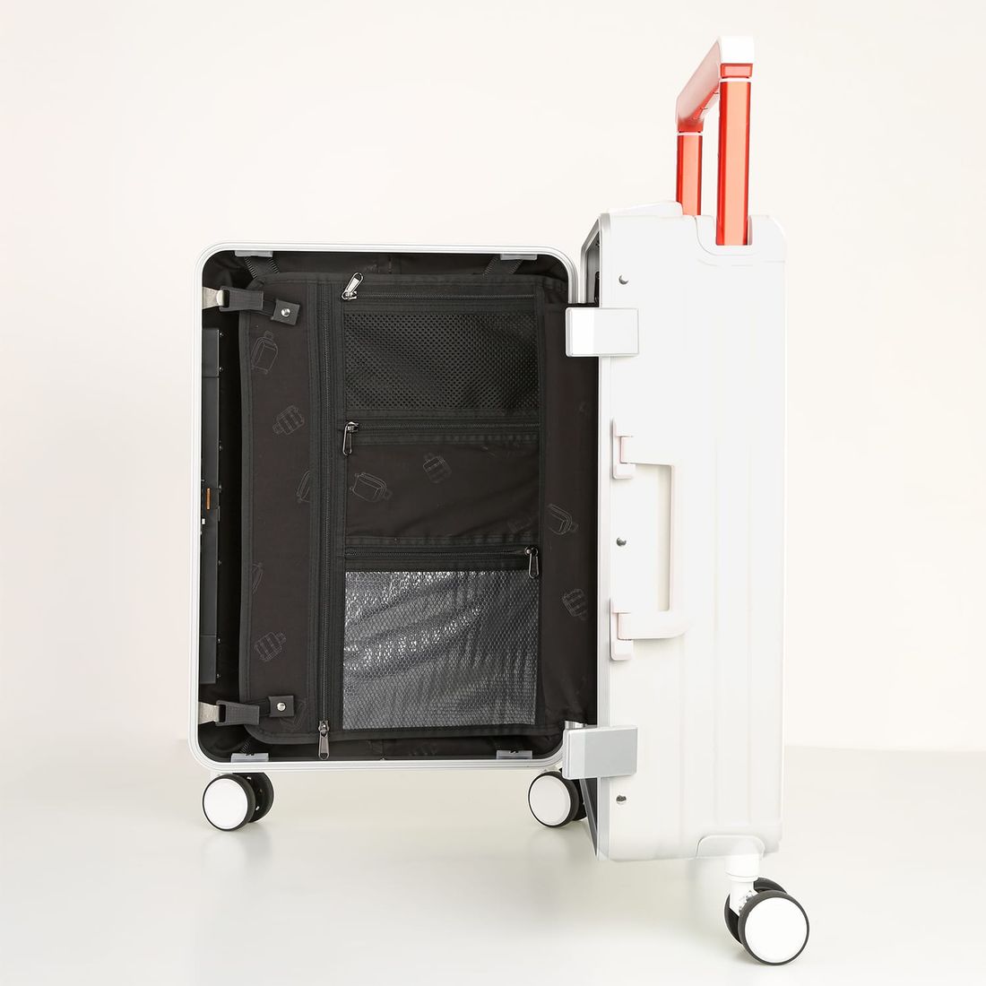 Mala de Viagem Pequena de Bordo 10 kg Policarbonato Islândia Maloa Branco