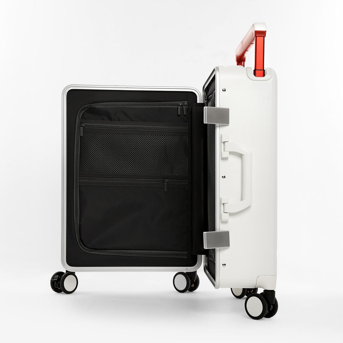 Mala de Viagem Pequena de Bordo 10 kg em Policarbonato Berlim Maloa Branco