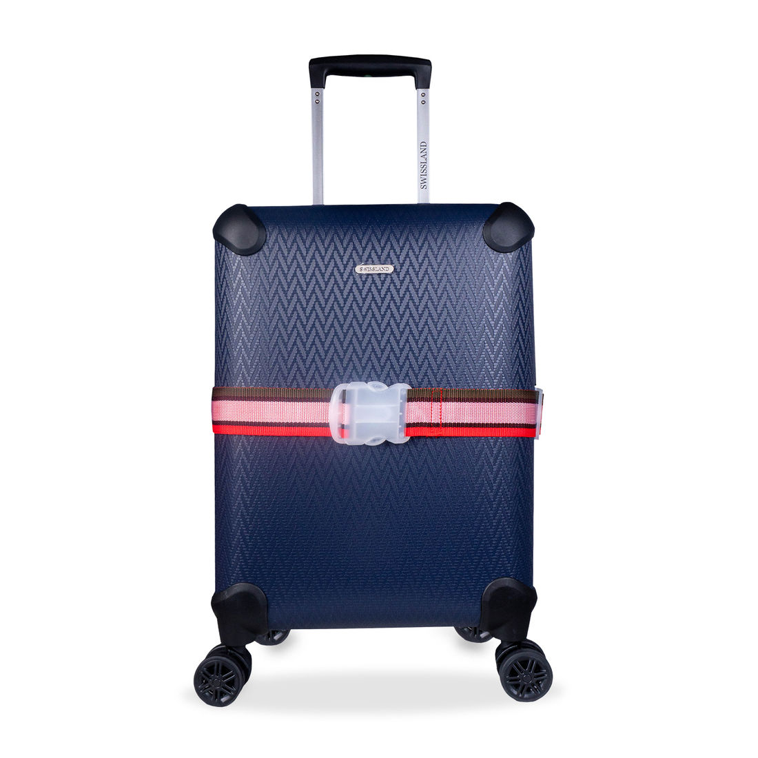 Cinta para Mala de Viagem Simples Vermelho com Listra Verde Cinta para Mala de Viagem Simples Vermelho com Listra Verde