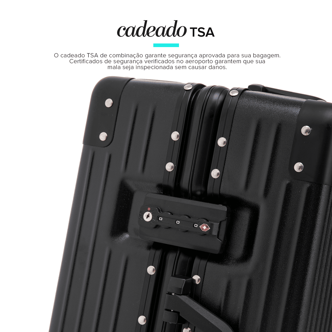 Compre Kit de Malas de Viagem Toronto Preto Media 23kg, Grande 32kg e Frasqueira e Leve 2 Capas Transparentes Preto