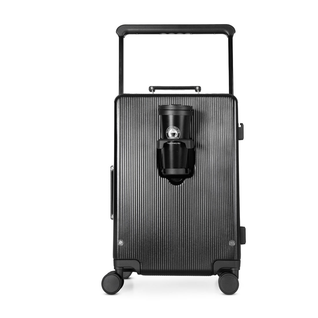 Kit de Malas de Viagem 10kg e Media 23kg em Policarbonato Tóquio Maloa Preto Kit de Malas de Viagem 10kg e Media 23kg em Policarbonato Tóquio Maloa Preto