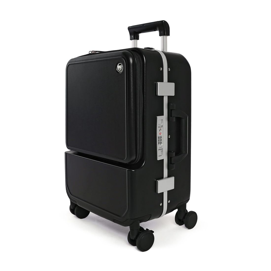 Mala de Viagem Pequena de Bordo 10 kg em Policarbonato Lisboa Maloa Preto