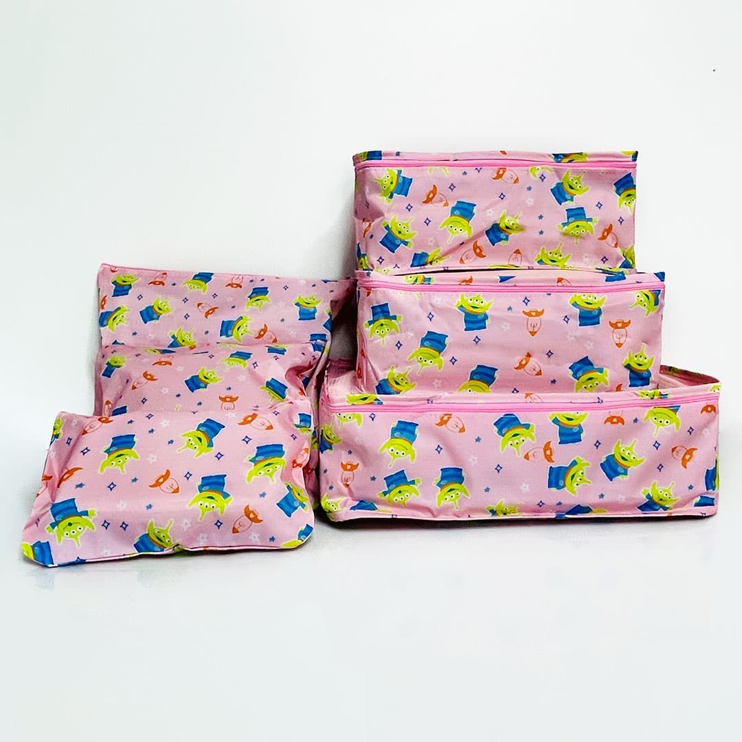 Kit Organizador De Mala 6 Peças Toy Story Rosa