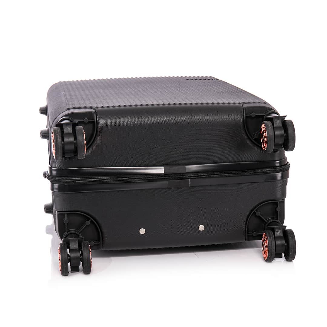 Kit Mala de Viagem Pequena de Bordo 10kg Croácia Preta e Mala Croácia Grande 32kg Preta Kit Mala de Viagem Pequena de Bordo 10kg Croácia Preta e Mala Croácia Grande 32kg Preta