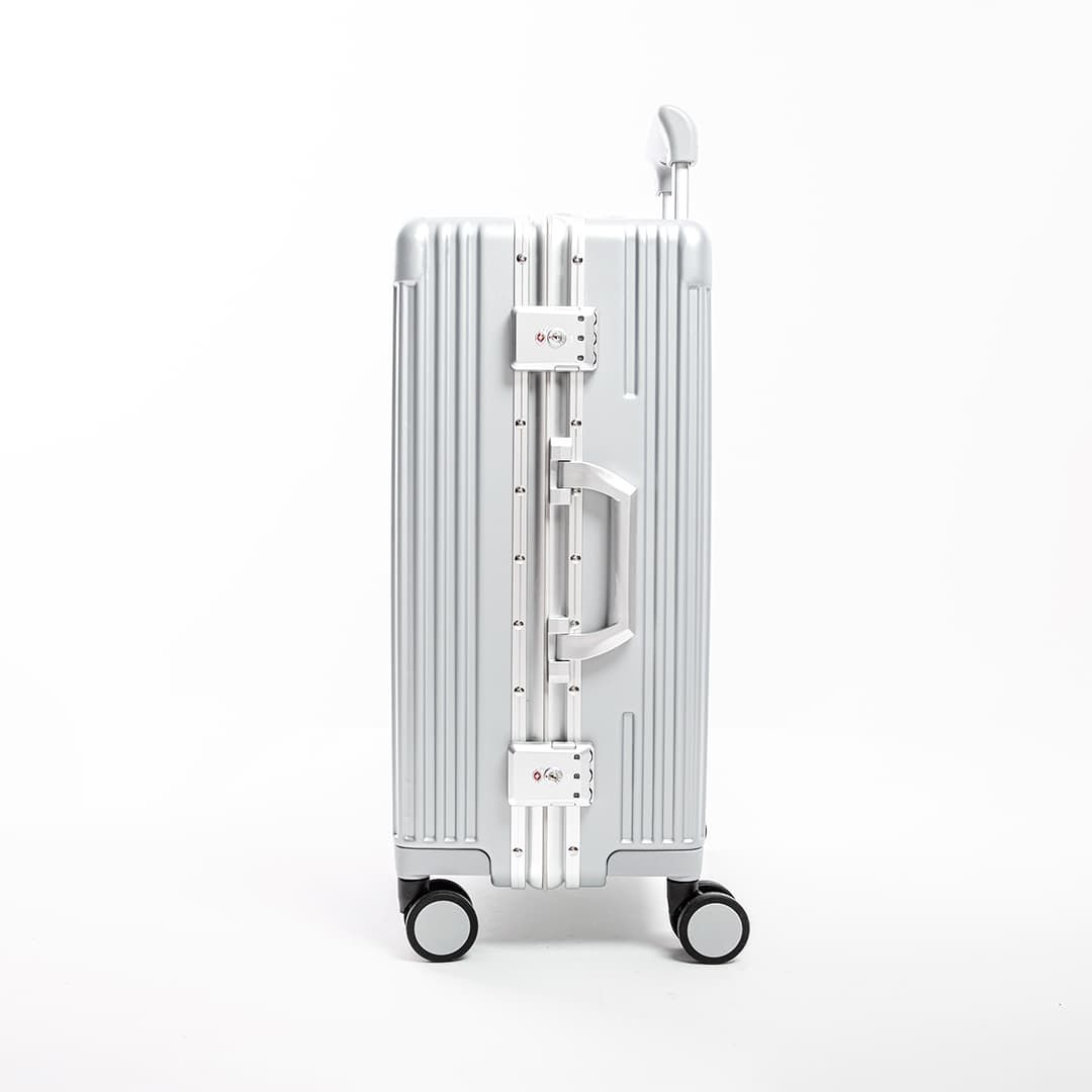 Mala de Viagem Pequena de Bordo 10 kg Policarbonato Suécia Maloa Prata