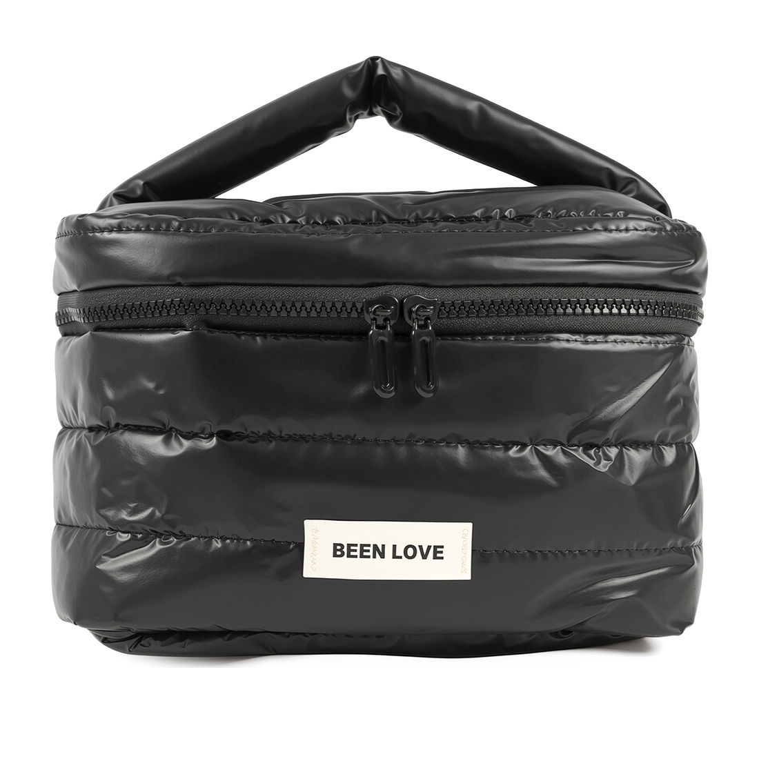 Kit de Acessórios Multifuncional com Necessaire, Porta Passaporte e Porta Notebook 14 Polegadas Puffer Maloa Preto