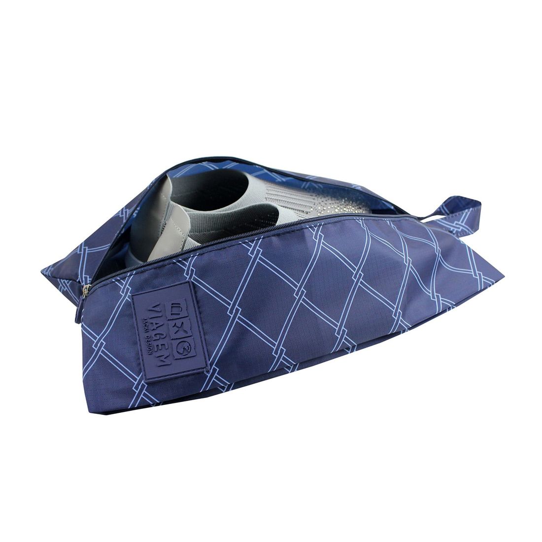 Bolsa Porta Sapato Listras Azul Bolsa Porta Sapato Listras Azul