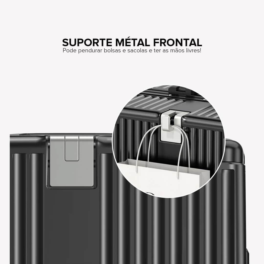 Kit de Mala Pequena 10 kg Holanda Preto e Branco com Organizador de Mala Travel to Live Preto e Branco Kit de Mala Pequena 10 kg Holanda Preto e Branco com Organizador de Mala Travel to Live Preto e Branco