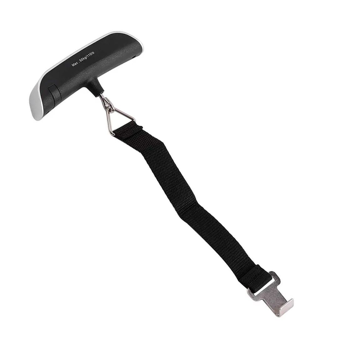 Balança Digital de Mao Portátil para Bagagem Prata