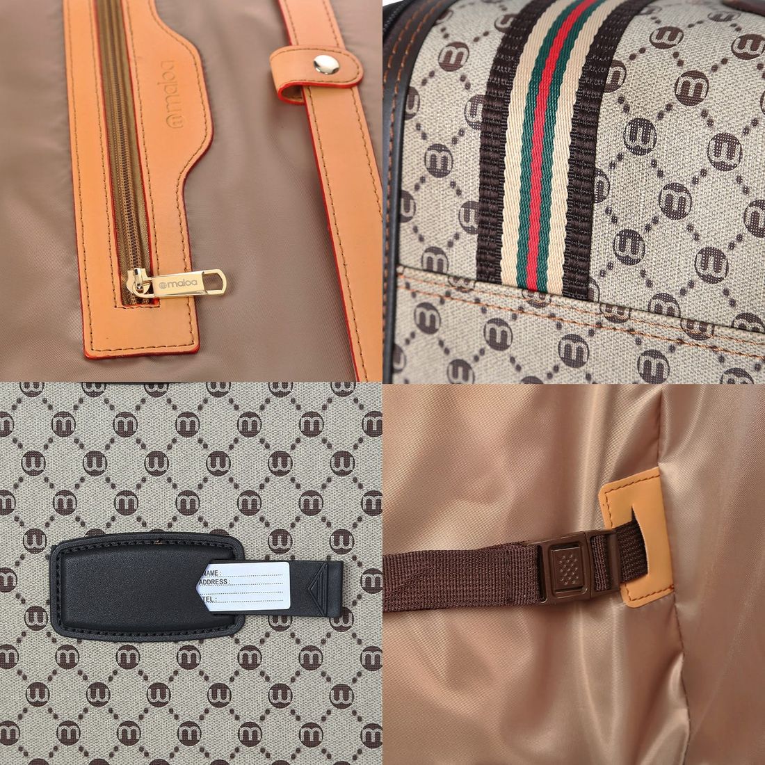 Kit de Mala Pequena de Bordo 10 kg Amsterdam, Bolsa de Mao, Saco Organizador Melancia e Kit Frasco 10 Peças Vinho