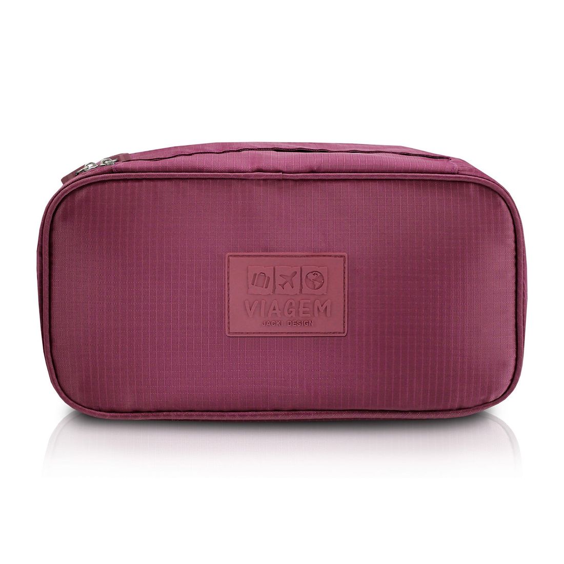 Kit de Mala Pequena de Bordo Islândia Preto e Branca, Kit Frasco 10 pcs Premium Preto e Vinho com Bolsa Porta Lingerie Preto e Vinho