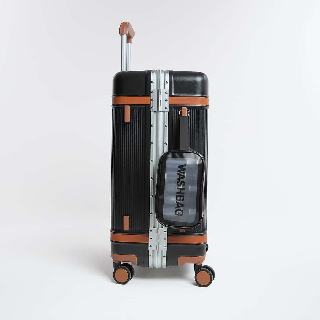 Mala de Viagem Pequena de Bordo 10kg Policarbonato Roma Maloa Preto Mala de Viagem Pequena de Bordo 10kg Policarbonato Roma Maloa Preto