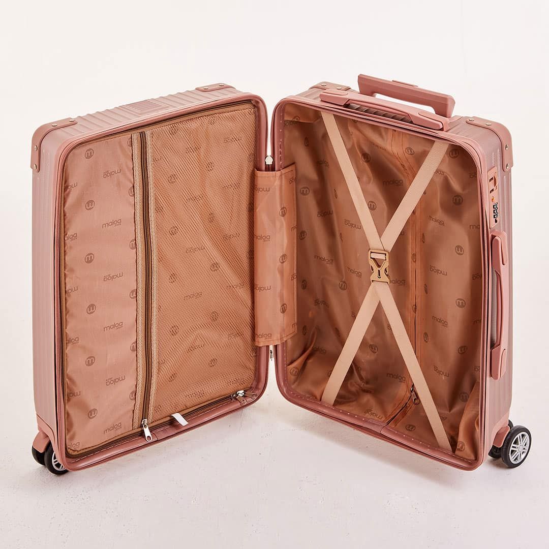 Mala de Viagem Pequena de Bordo 10Kg Italia Maloa Rose Mala de Viagem Pequena de Bordo 10Kg Italia Maloa Rose