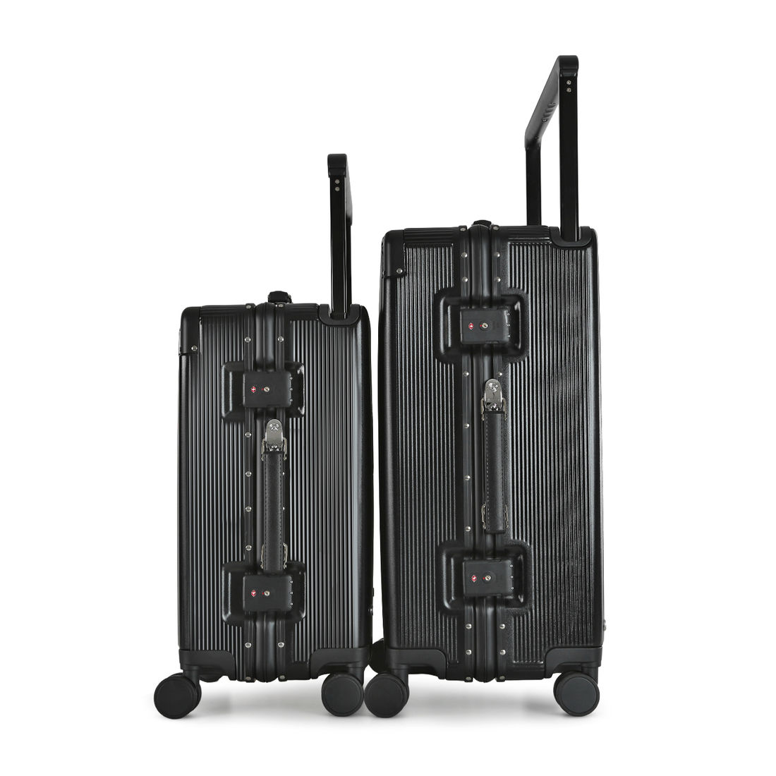 Kit de Malas de Viagem 10kg e Media 23kg em Policarbonato Tóquio Maloa Preto Kit de Malas de Viagem 10kg e Media 23kg em Policarbonato Tóquio Maloa Preto