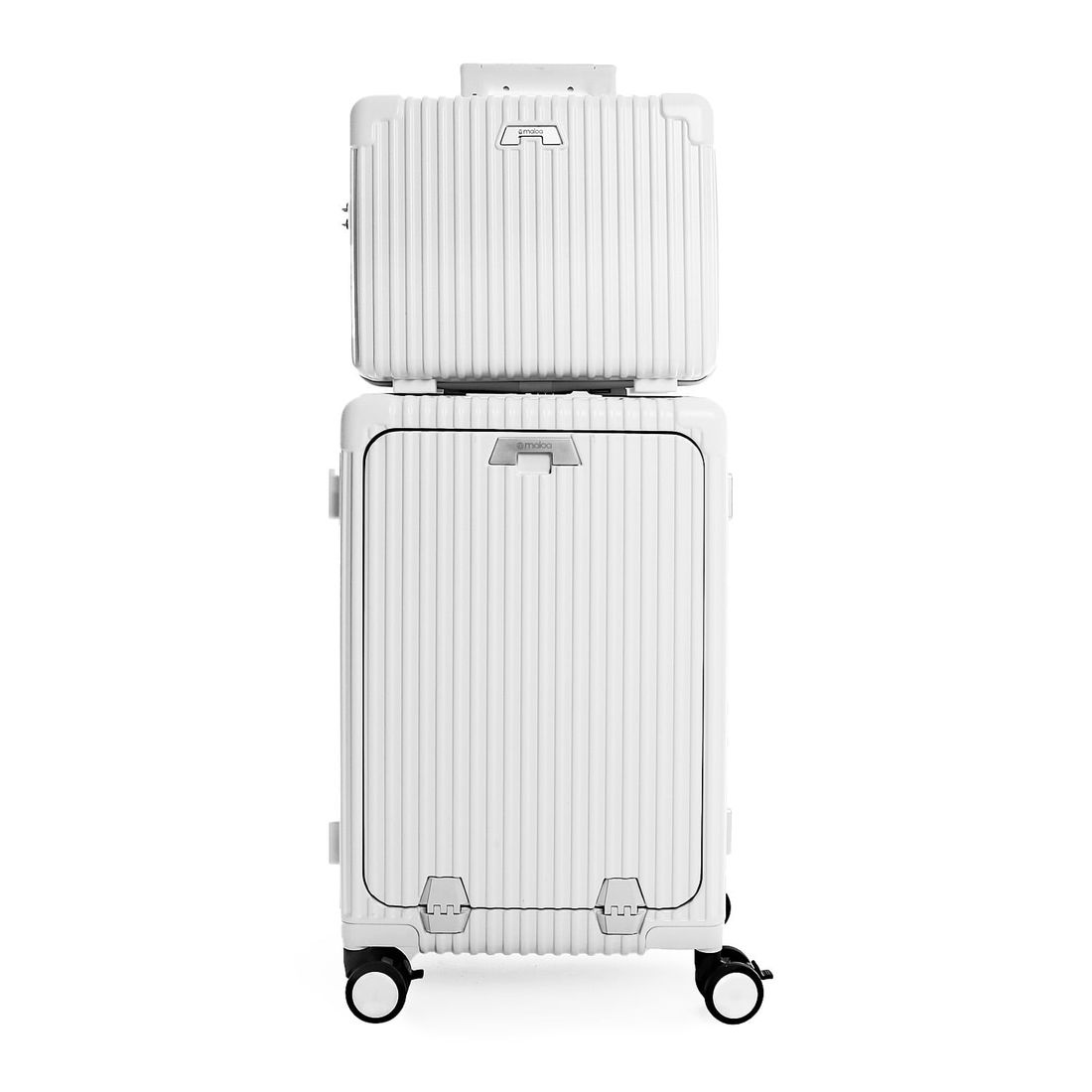 Conjunto de Mala de Bordo 10 kg e Frasqueira Suecia Maloa Branco