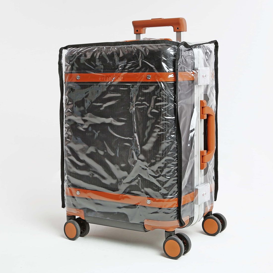 Conjunto Mala de Viagem Pequena de Bordo 10kg Policarbonato Roma e Maletas Porta Taças de Vinho para Viagem Maloa