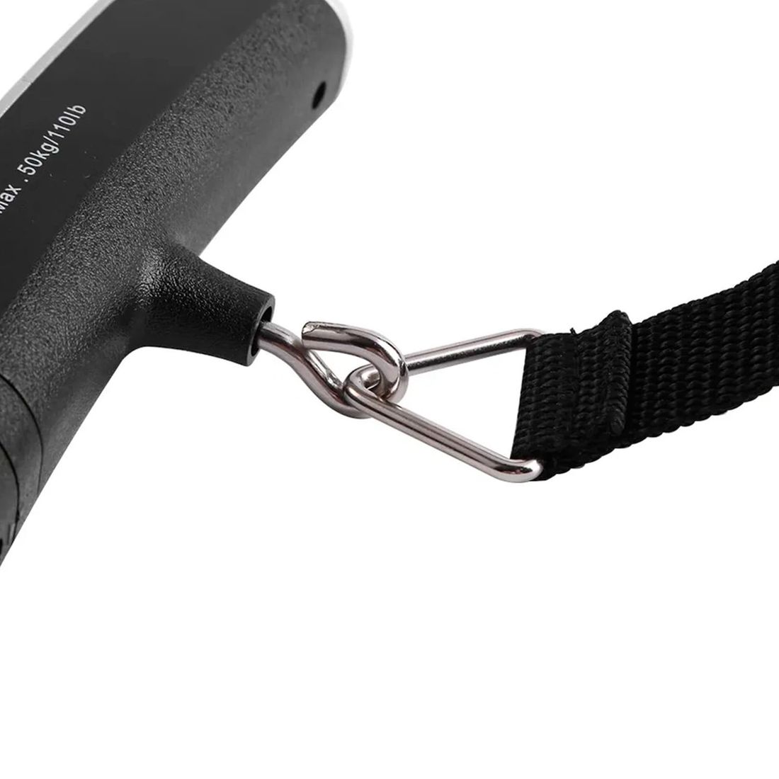 Balança Digital de Mao Portátil para Bagagem Prata