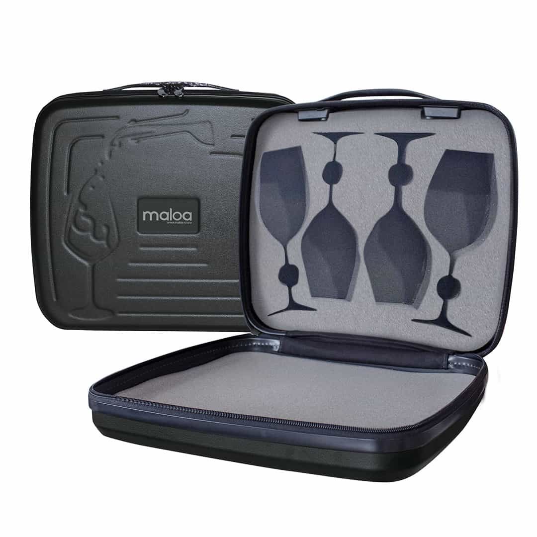 Conjunto Maletas Porta Vinho para Viagem e Maletas Porta Taças de Vinho para Viagem Maloa Conjunto Maletas Porta Vinho para Viagem e Maletas Porta Taças de Vinho para Viagem Maloa