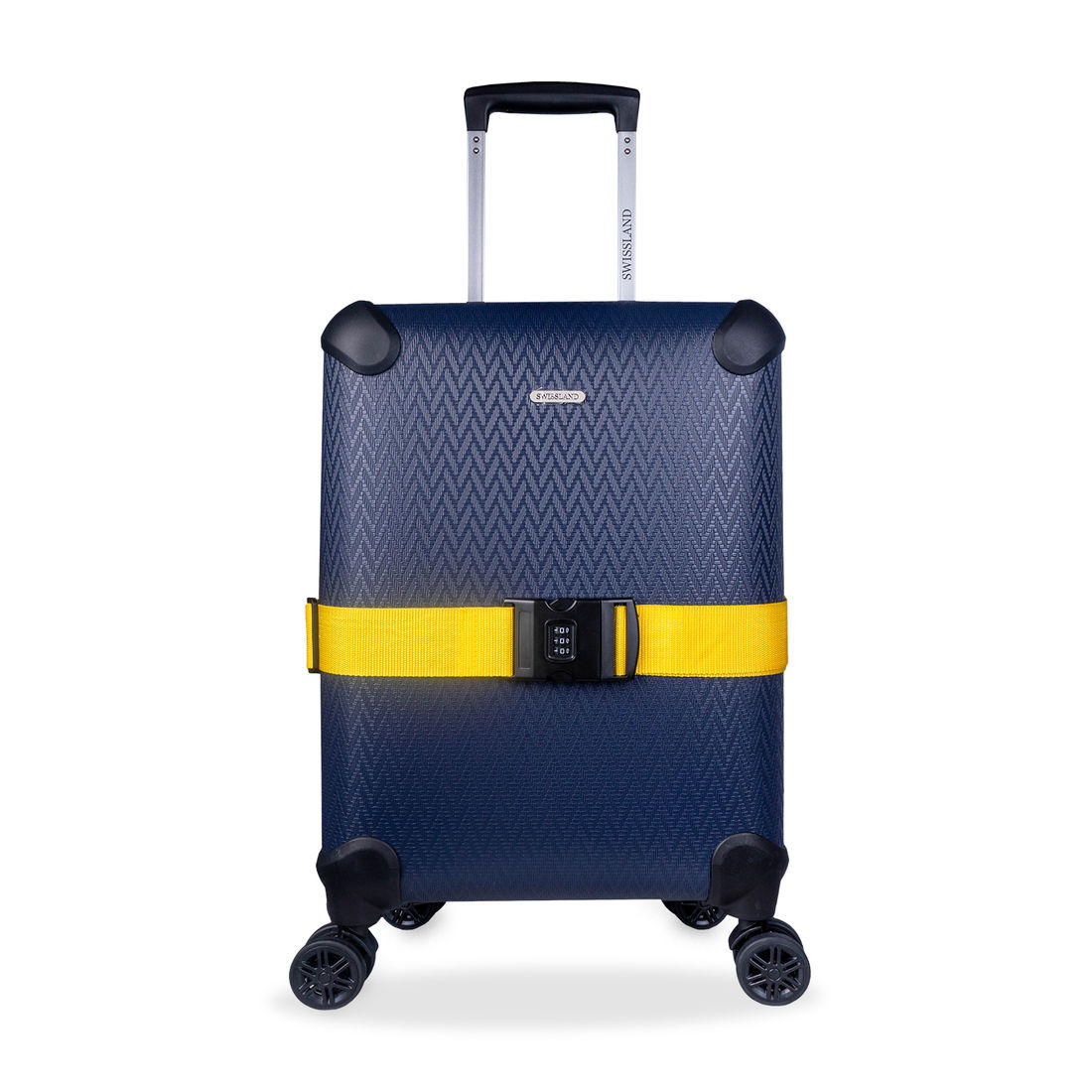Cinta para Mala de Viagem com Cadeado Numérico Amarelo Cinta para Mala de Viagem com Cadeado Numérico Amarelo
