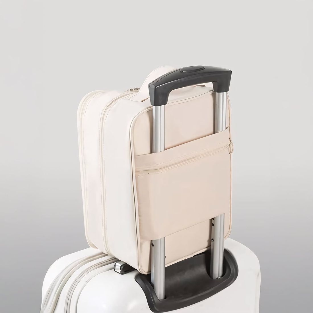 Kit de Malas de Viagem 10kg e 32 kg Amsterdam, Porta Sapato e Kit Organizador Bege