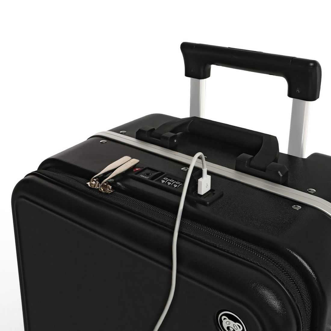 Mala de Viagem Pequena de Bordo 10 kg em Policarbonato Lisboa Maloa Preto