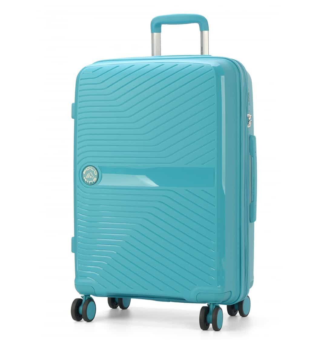 Mala de Viagem Pequena de Bordo 10kg de Bordo em Polipropileno Granada Verde Acqua com Expansor