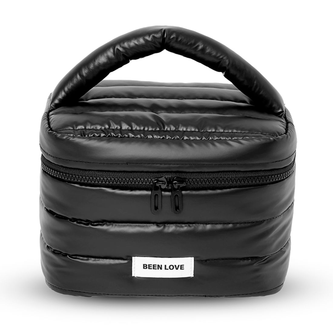 Kit de Acessórios Multifuncional com Necessaire, Porta Passaporte e Porta Notebook 14 Polegadas Puffer Maloa Preto