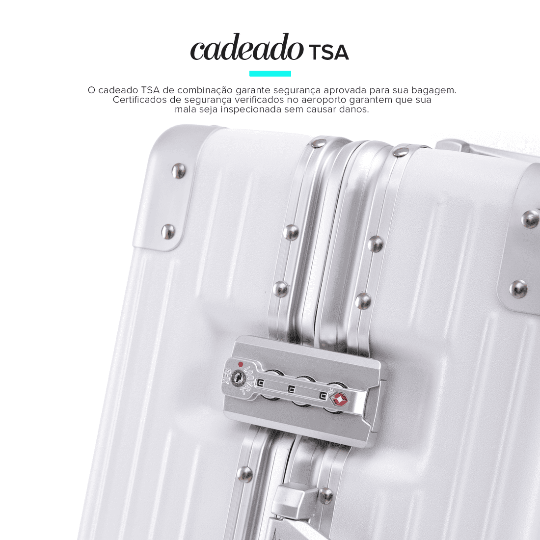 Compre Kit de Malas de Viagem Toronto Branca Media 23kg, Grande 32kg e Frasqueira e Leve 2 Capas Transparentes Cinza