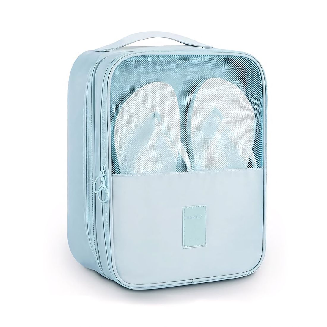 Kit Organizador Colorful Life, Organizador Porta Sapato Turquesa e Kit Frasco 9 Peças Celeste