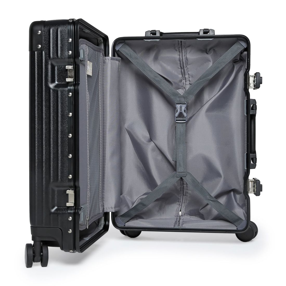 Mala de Viagem Pequena de Bordo 10 kg  ABS Policarbonato Toronto Maloa Preto