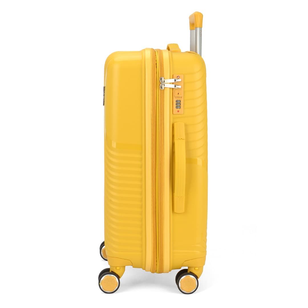 Mala de Viagem Pequena de Bordo 10kg Chamonix Amarelo em polipropileno