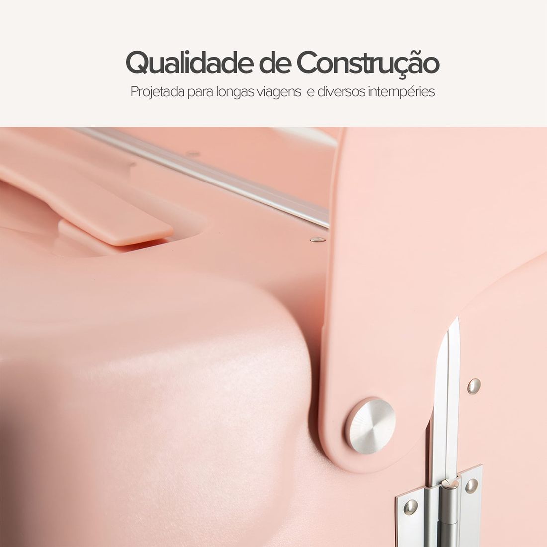 Mala de Viagem Média 23 kg com Assento Infantil Policarbonato Grécia Maloa Rosa Mala de Viagem Média 23 kg com Assento Infantil Policarbonato Grécia Maloa Rosa