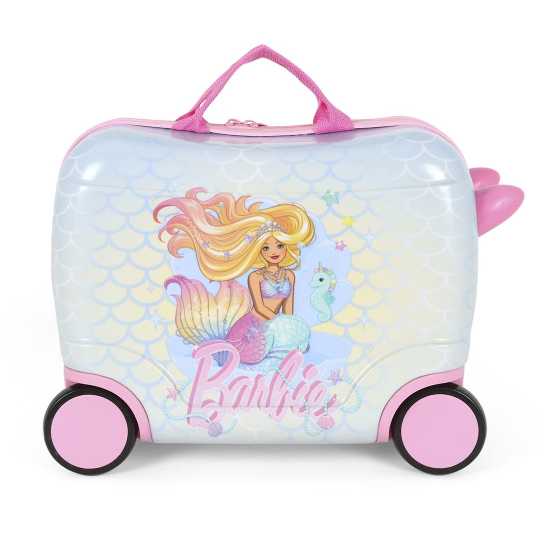 Mala de Viagem Infantil de Bordo em PC Barbie Sereia Verde Mala de Viagem Infantil de Bordo em PC Barbie Sereia Verde