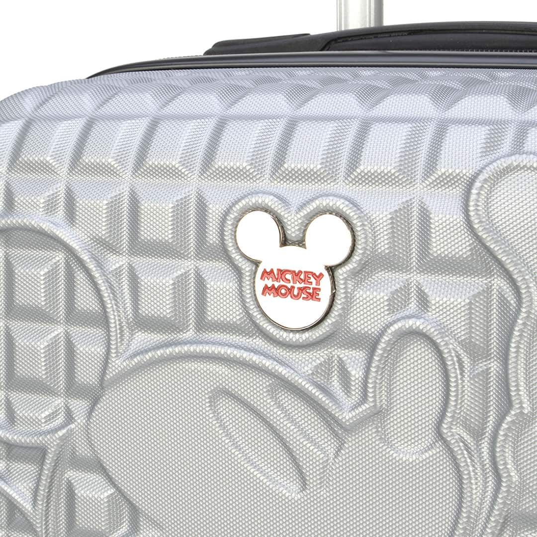 Mala de Viagem Pequena de Bordo 10kg Bordo Mickey Mouse Prata Mala de Viagem Pequena de Bordo 10kg Bordo Mickey Mouse Prata