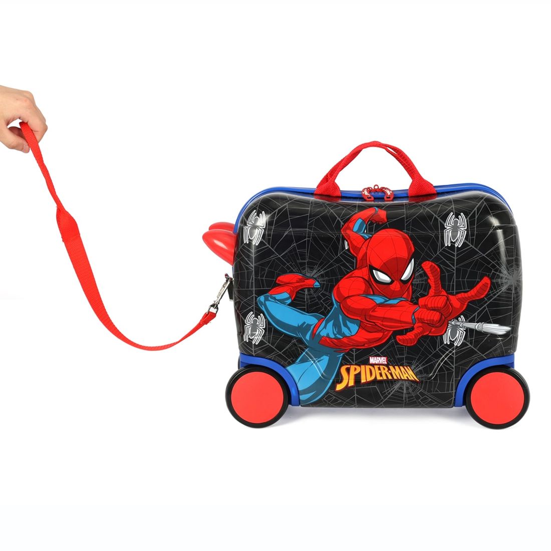 Mala de Viagem Infantil de Bordo em PC Homem-Aranha Preto