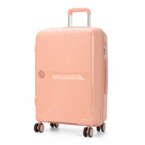 Mala De Viagem Grande 32kg em Polipropileno Granada Salmão com Expansor