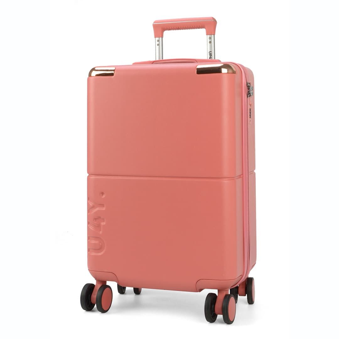 Mala de Viagem Pequena de Bordo 10kg com Expansor Katerini Rosa Mala de Viagem Pequena de Bordo 10kg com Expansor Katerini Rosa