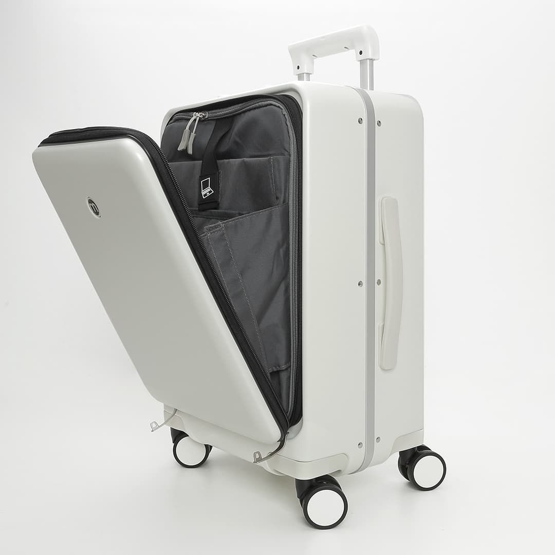 Mala de Viagem Pequena de Bordo 10 kg em Policarbonato Belgica Maloa Branco Mala de Viagem Pequena de Bordo 10 kg em Policarbonato Belgica Maloa Branco