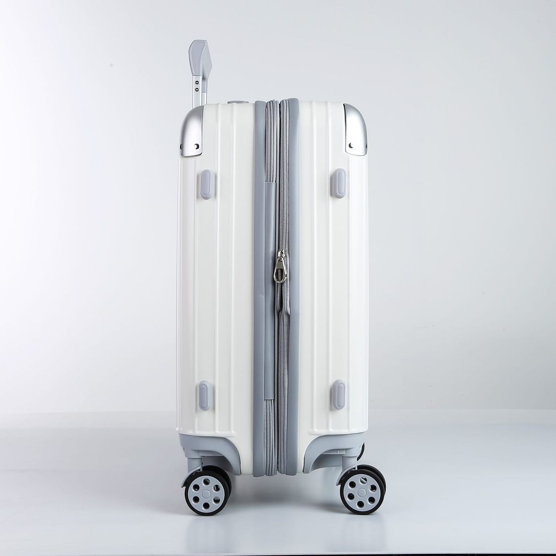 Mala de Viagem Grande 32kg ABS Policarbonato com Expasor Brasil Maloa Branco Mala de Viagem Grande 32kg ABS Policarbonato com Expasor Brasil Maloa Branco