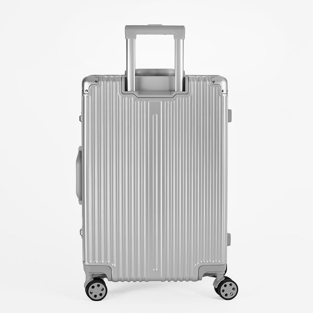 Mala de Viagem Pequena de Bordo 10kg Policarbonato ABS Noruega Maloa Prata