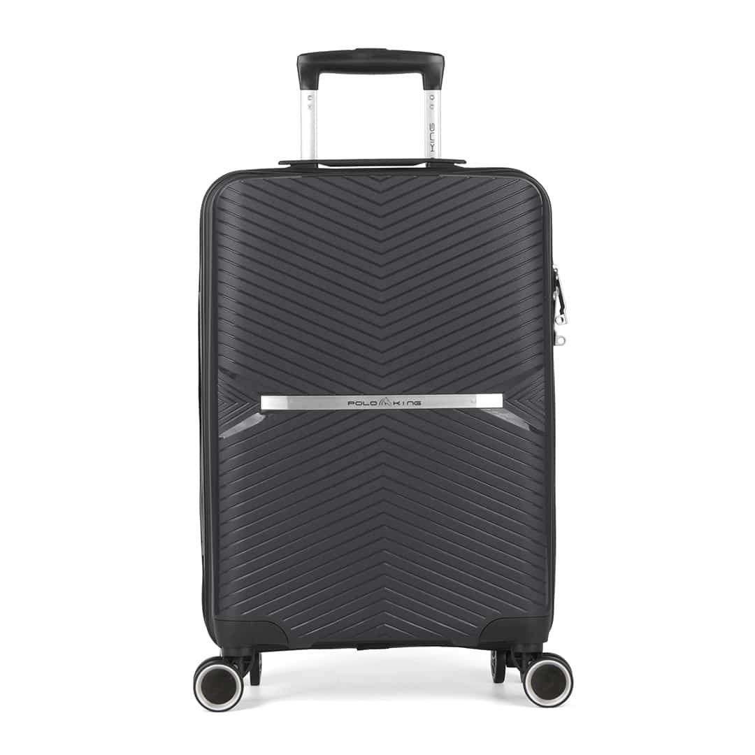 Mala De Viagem Grande 32kg em Polipropeleno Milão Preto com Expansor Mala De Viagem Grande 32kg em Polipropeleno Milão Preto com Expansor