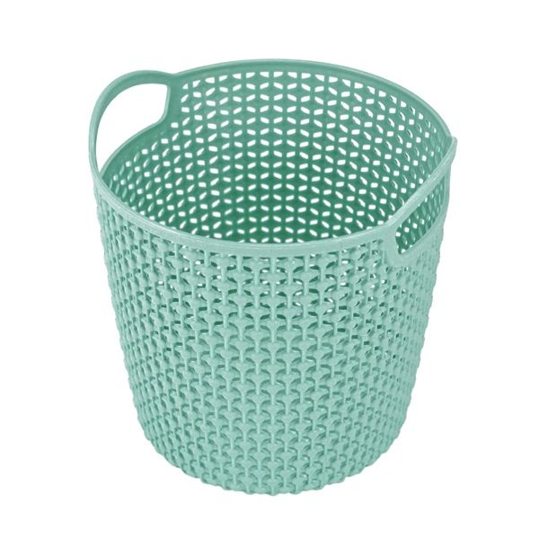 Cesto Organizador Loft Redondo Pequena Turquesa